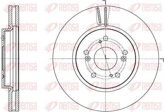 Remsa 61643.10 - Спирачен диск vvparts.bg