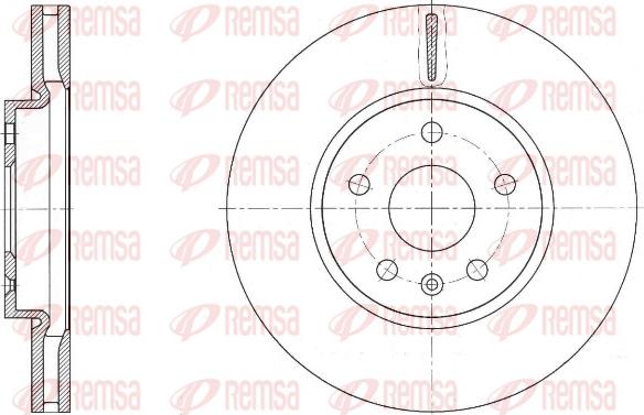 Remsa 61642.10 - Спирачен диск vvparts.bg