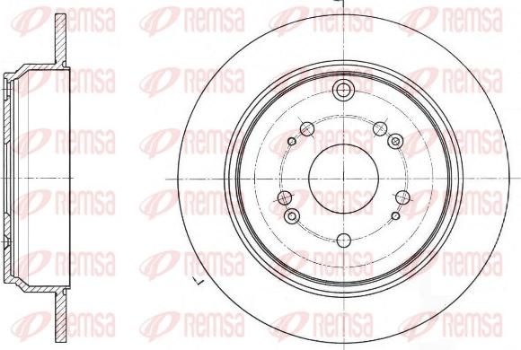 Remsa 61647.00 - Спирачен диск vvparts.bg