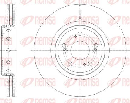 Remsa 61658.10 - Спирачен диск vvparts.bg