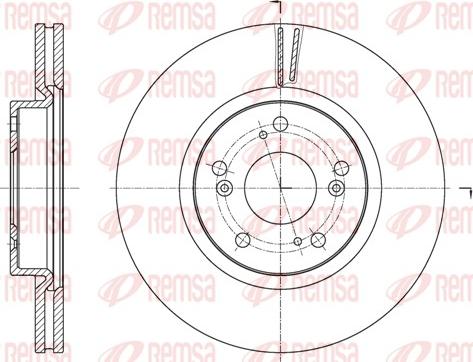 Remsa 61653.10 - Спирачен диск vvparts.bg