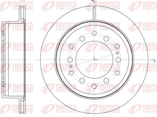 Remsa 61664.10 - Спирачен диск vvparts.bg