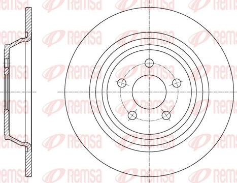 Remsa 61604.00 - Спирачен диск vvparts.bg