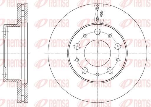 Remsa 61600.10 - Спирачен диск vvparts.bg