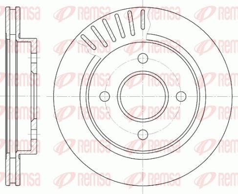 Remsa 6160.10 - Спирачен диск vvparts.bg