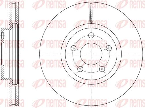 Remsa 61603.10 - Спирачен диск vvparts.bg