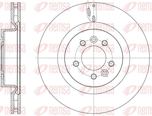 Remsa 61613.10 - Спирачен диск vvparts.bg