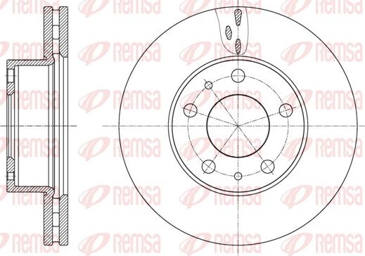 Remsa 61637.10 - Спирачен диск vvparts.bg