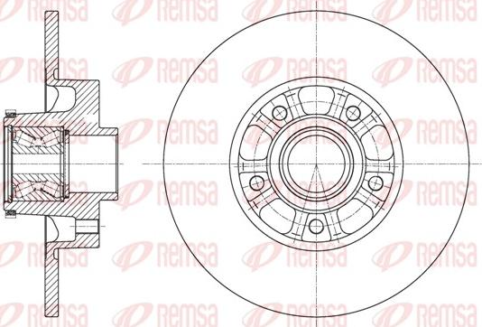 Remsa 61626.20 - Спирачен диск vvparts.bg