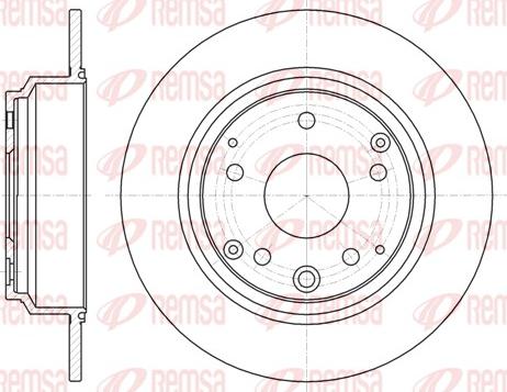 Remsa 61090.00 - Спирачен диск vvparts.bg