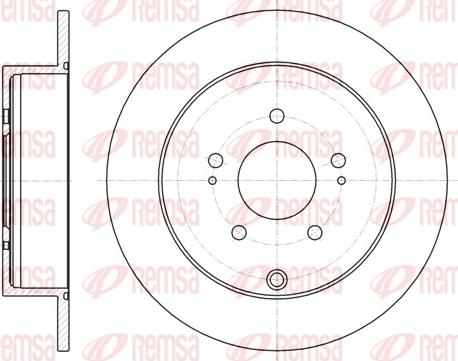 Remsa 61098.00 - Спирачен диск vvparts.bg