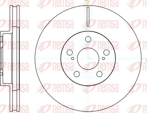 Remsa 61093.10 - Спирачен диск vvparts.bg