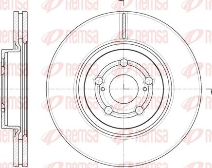 Remsa 61092.10 - Спирачен диск vvparts.bg