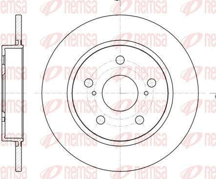 Remsa 61044.00 - Спирачен диск vvparts.bg