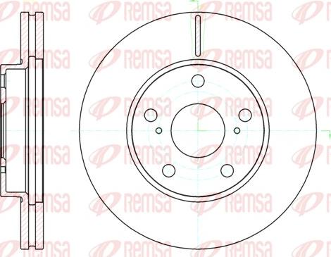 Remsa 61043.10 - Спирачен диск vvparts.bg