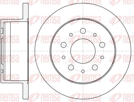 Remsa 61055.00 - Спирачен диск vvparts.bg