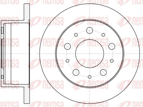 Remsa 61056.00 - Спирачен диск vvparts.bg