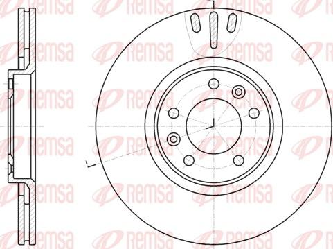 Remsa 61051.10 - Спирачен диск vvparts.bg