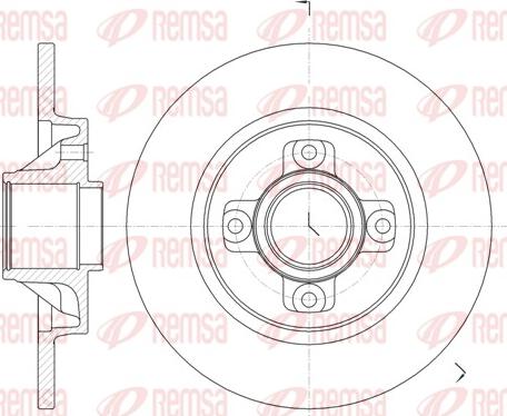 Remsa 61058.00 - Спирачен диск vvparts.bg