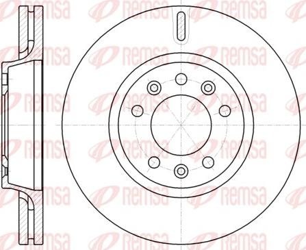 Remsa 61052.10 - Спирачен диск vvparts.bg