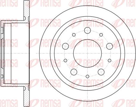 Remsa 61057.00 - Спирачен диск vvparts.bg