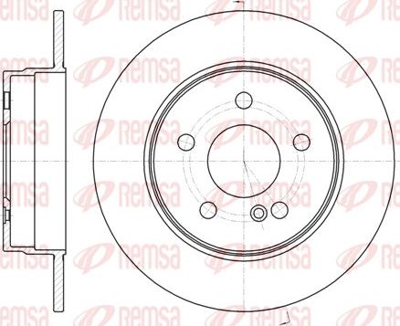 Remsa 61069.00 - Спирачен диск vvparts.bg