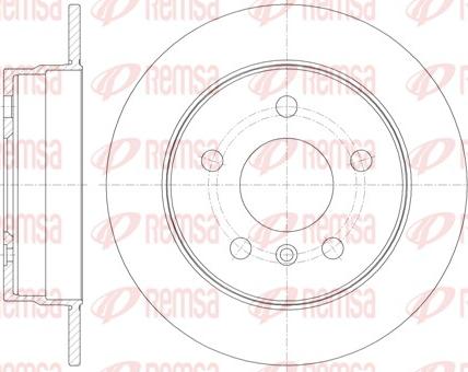 Remsa 61065.00 - Спирачен диск vvparts.bg