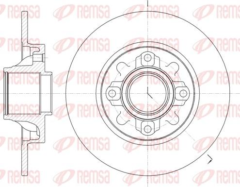 Remsa 61060.00 - Спирачен диск vvparts.bg