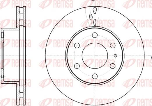 Remsa 61062.10 - Спирачен диск vvparts.bg