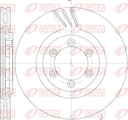 Remsa 61000.10 - Спирачен диск vvparts.bg