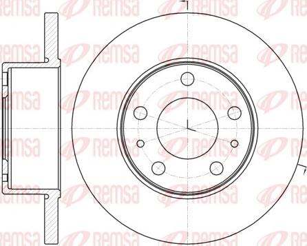 Remsa 61008.00 - Спирачен диск vvparts.bg