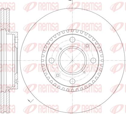 Remsa 61002.10 - Спирачен диск vvparts.bg