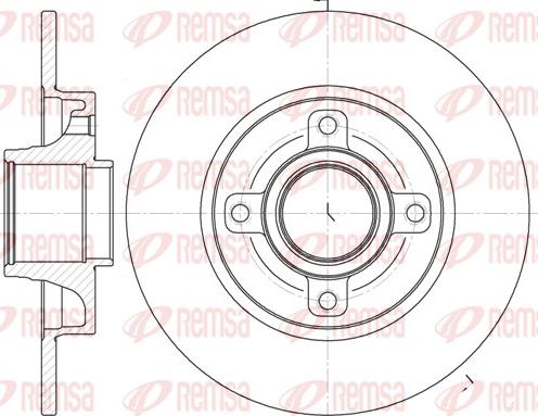 Remsa 61014.00 - Спирачен диск vvparts.bg