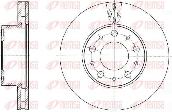 Remsa 61015.10 - Спирачен диск vvparts.bg