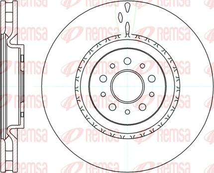 Remsa 61010.10 - Спирачен диск vvparts.bg