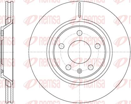 Remsa 61012.10 - Спирачен диск vvparts.bg