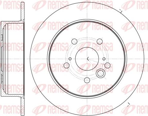 Remsa 61089.00 - Спирачен диск vvparts.bg