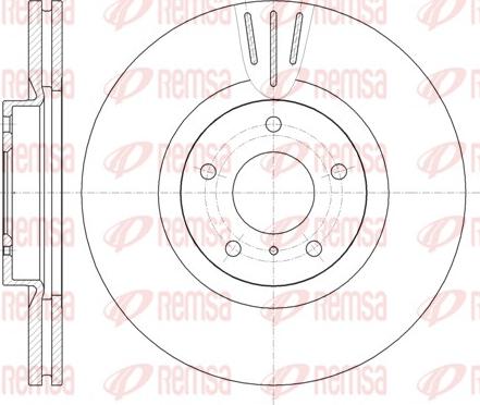 Remsa 61086.10 - Спирачен диск vvparts.bg