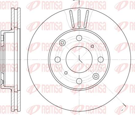 Remsa 6108.10 - Спирачен диск vvparts.bg