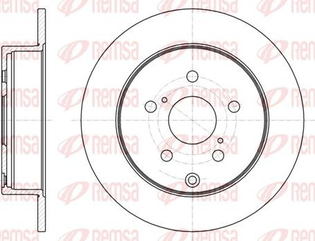 Remsa 61088.00 - Спирачен диск vvparts.bg