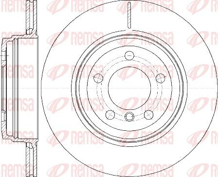 Remsa 61082.10 - Спирачен диск vvparts.bg