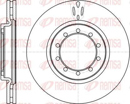 Remsa 61039.10 - Спирачен диск vvparts.bg