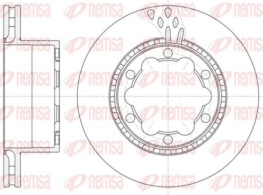 Remsa 61036.10 - Спирачен диск vvparts.bg