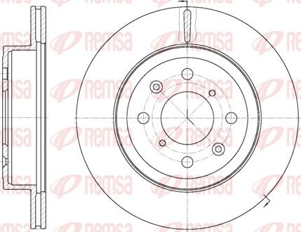 Remsa 61038.10 - Спирачен диск vvparts.bg