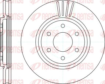 Remsa 61037.10 - Спирачен диск vvparts.bg