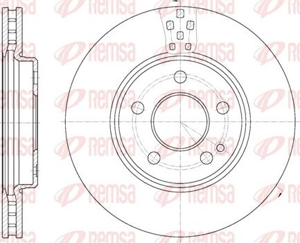 Remsa 61029.10 - Спирачен диск vvparts.bg