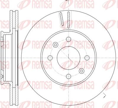 Remsa 61023.10 - Спирачен диск vvparts.bg