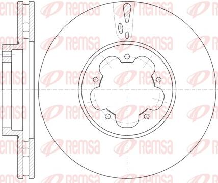 Remsa 61022.10 - Спирачен диск vvparts.bg