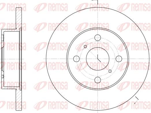 Remsa 6114.00 - Спирачен диск vvparts.bg