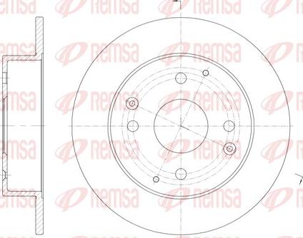 Remsa 61156.00 - Спирачен диск vvparts.bg